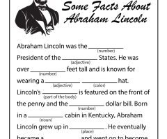 Abe Lincoln Worksheets