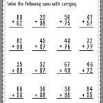 Free Printable Addition With Regrouping Worksheets