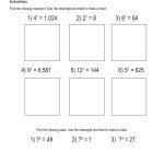 Find Missing Exponent or Base, Free PDF Download – Learn Bright