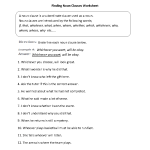 Clauses Worksheets | Finding Noun Clauses Worksheet