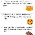 Fraction Word Problems Grade 2 | Worksheet Digital