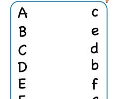 Matching Cases Of Letters Worksheets
