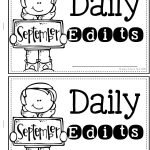 Everyday Edits for September | Daily Sentence Edits September 1st Grade