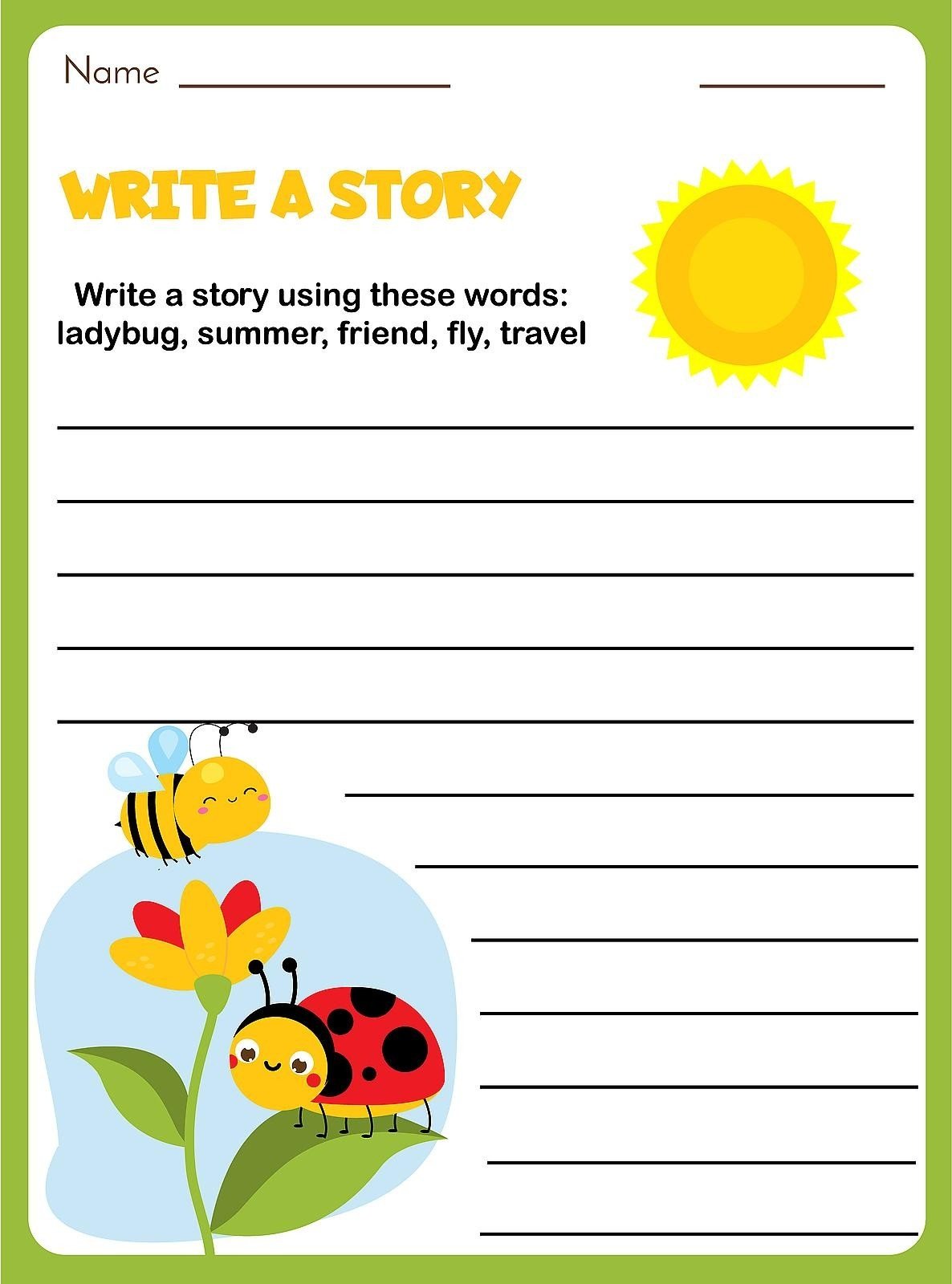Writing Prompts Worksheets Worksheets Worksheet Hero