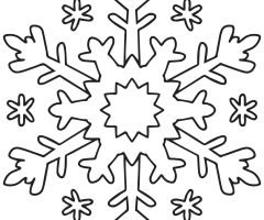 Snowflake Coloring Pages