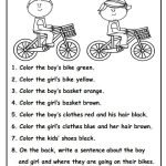Following Directions Worksheet