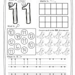 Number 11 Worksheets Preschool Free