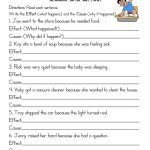 Free Printable Cause And Effect Worksheets