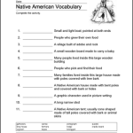 Native Americans Worksheets Free Printable Native American Worksheets Pdf