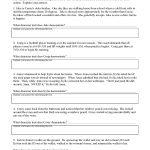 Direct And Indirect Characterization Worksheets Direct And Indirect Characterization Worksheet