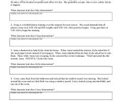 Direct And Indirect Characterization Worksheets