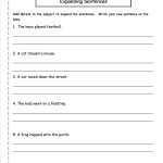 Expanding Sentences Worksheet 2nd Grade