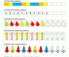 Patterns Of Letters Worksheets