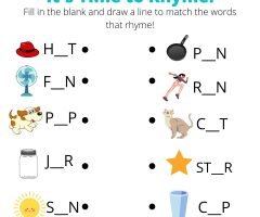 Rhyming Worksheets
