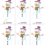 I’m A Little Snowman Worksheet – How Many Buttons? – Super Simple