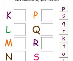 Match Letters Worksheets