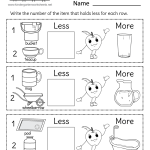 Capacity Worksheet – Free Printable, Digital, & PDF