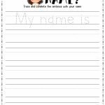 I Can Write My Name Worksheets Trace My Name Worksheet