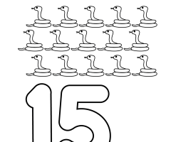 Number 15 Worksheets