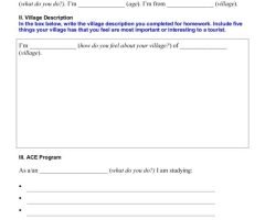 Monologue Worksheets