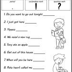 18 Punctuation Worksheets For Grade 1 / worksheeto.com