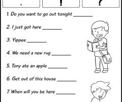 Punctuation Worksheets
