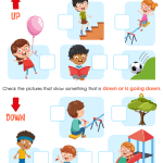 Up or Down Worksheet: Free Printable PDF for Kids