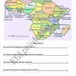 Africa Worksheets African Countries – ESL worksheet by crunchie