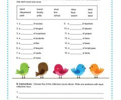 Collective Nouns Worksheets