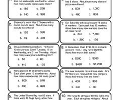Estimation Word Problems Worksheets