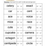 Circle Hard Soft C Words Worksheet by Teach Simple